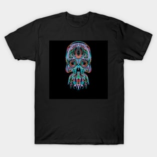 Electroluminated Skull - Cyberpunk T-Shirt